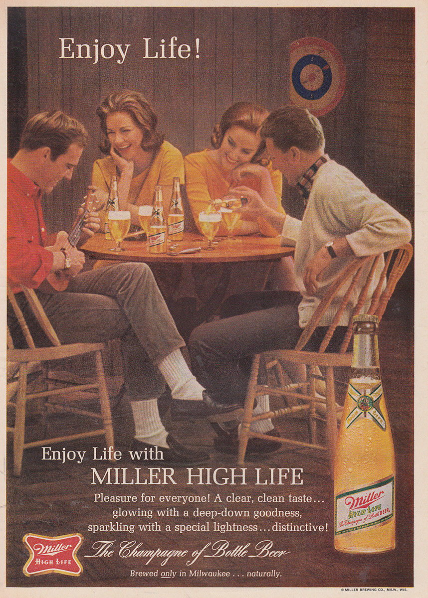 Реклама миллер. Пиво Миллер реклама. Miller пиво плакат. High Life реклама.