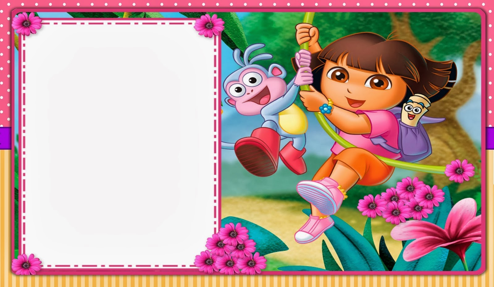 Dora The Explorer Party Invitations Free Printable