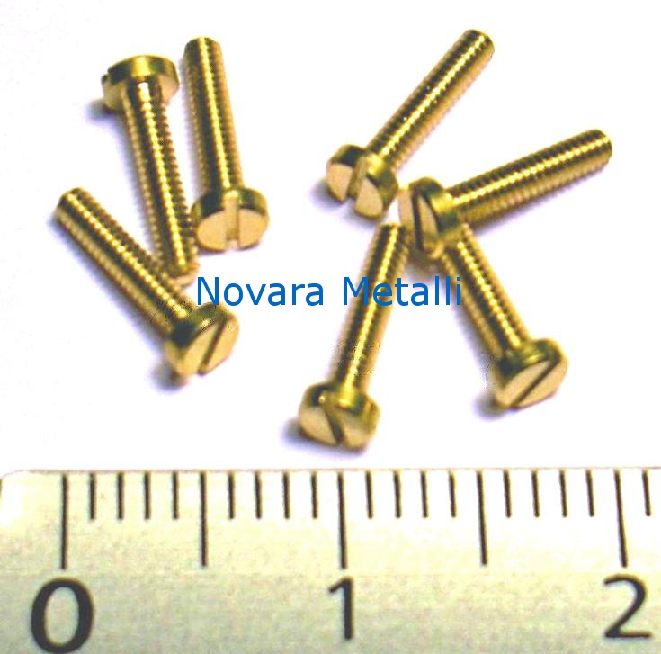Novara Metalli - il blog: Microviti Testa Cilindrica Taglio DIN 84 - M1