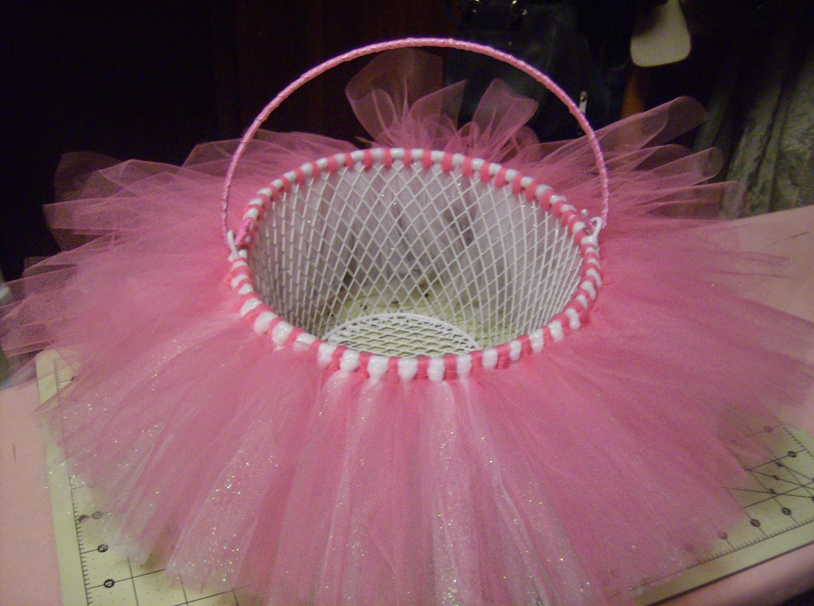 My Patchwork Quilt TUTU EASTER BASKET