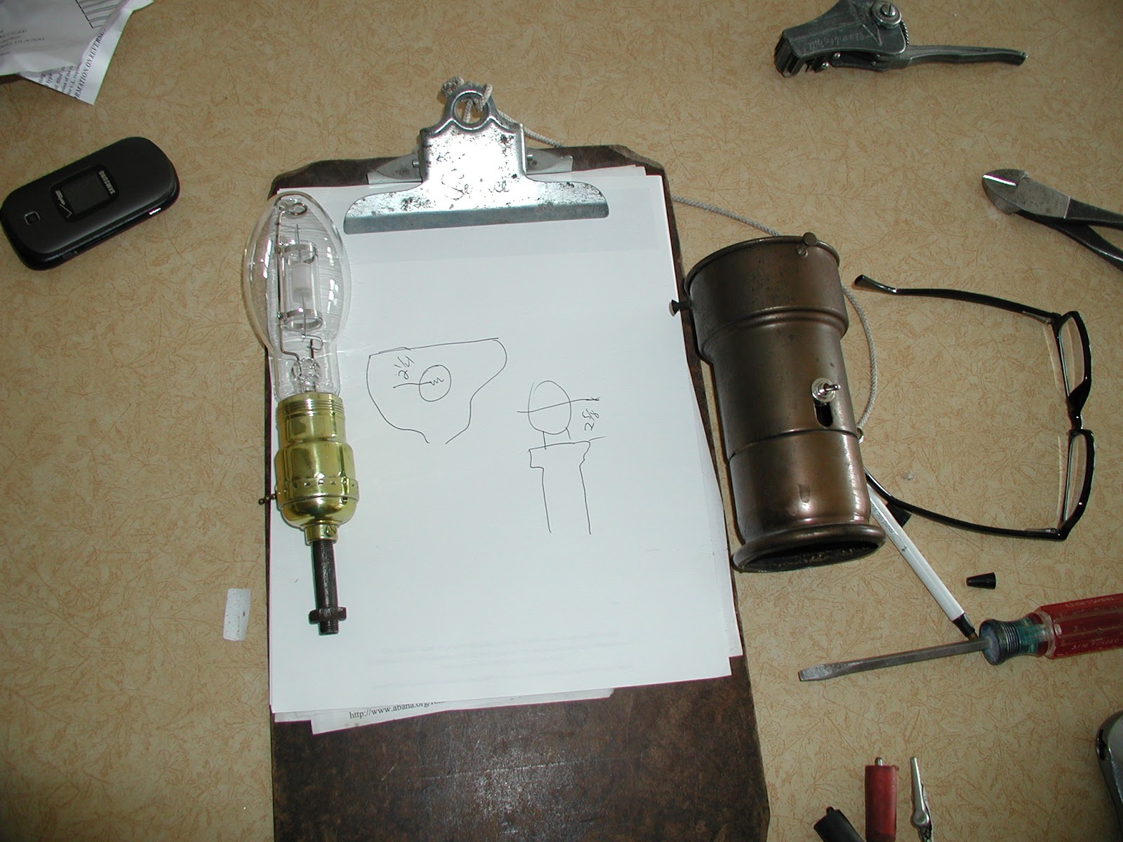 Wally&Sue Metal Halide floor lamp conversion