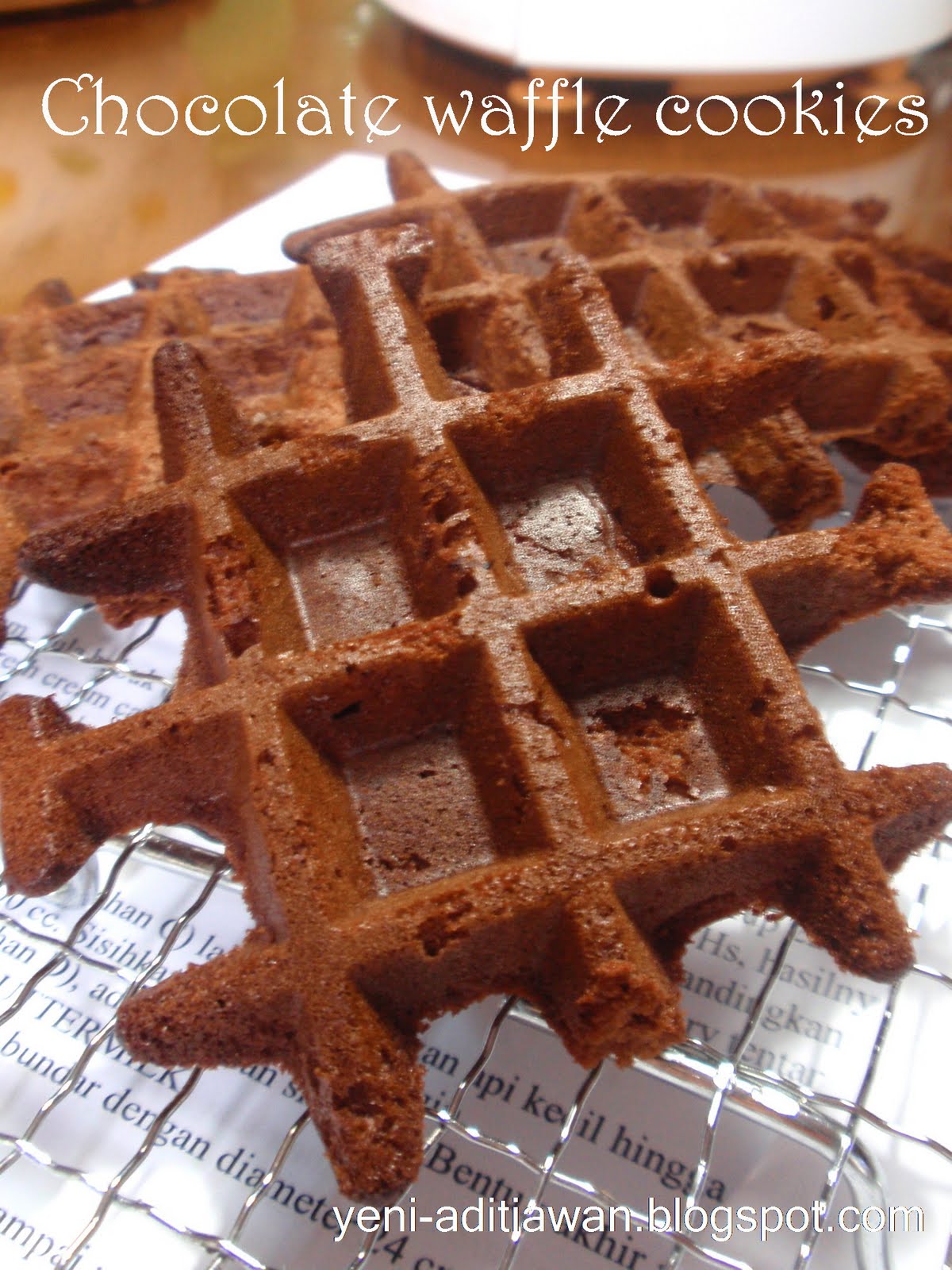 Cook and Cake Chocolate waffle cookies