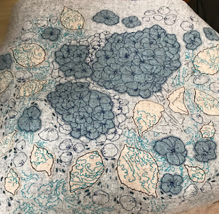 Zara Day - cutaway, appliqué and machine stitch designs on wool