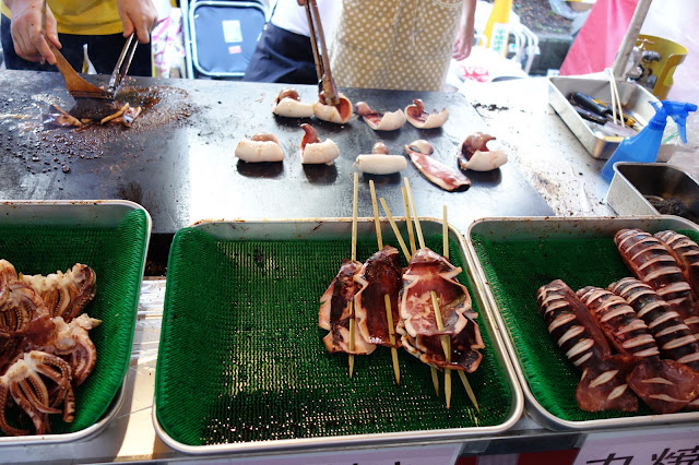 Japanese squid food stall