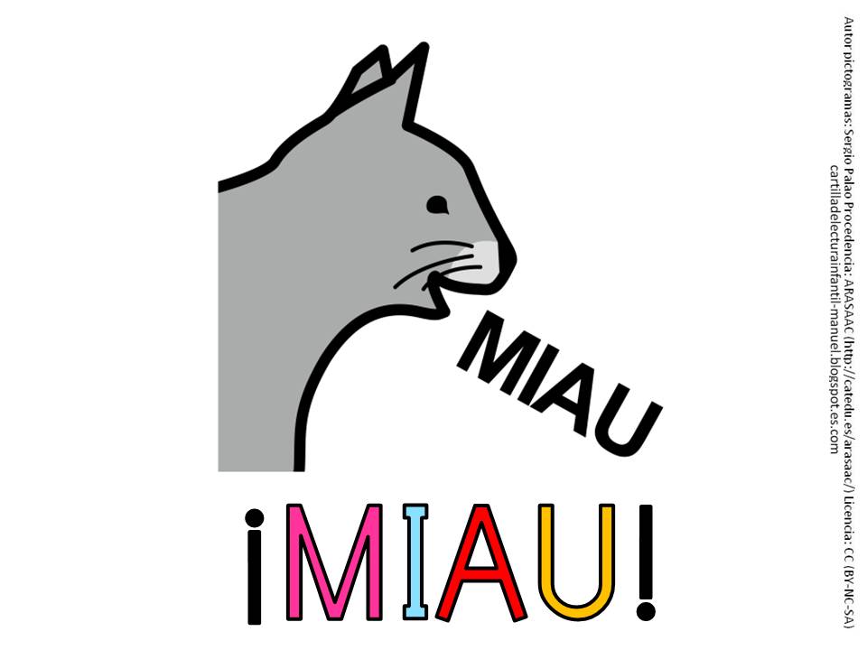 CARTILLA DE LECTURA INFANTIL : ¡MIAU!