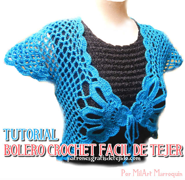 Bolero Crochet Fácil / Tutorial bien detallado