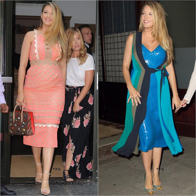 Blake Lively in Jonathan Simkhai & Diane Von Furstenberg Leaving The