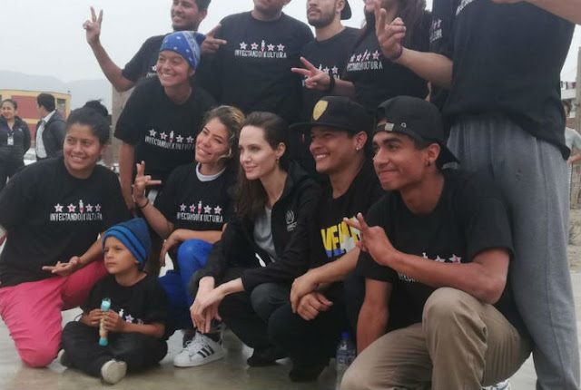 Angelina Jolie visita Perú y evalúa la situación de venezolanos