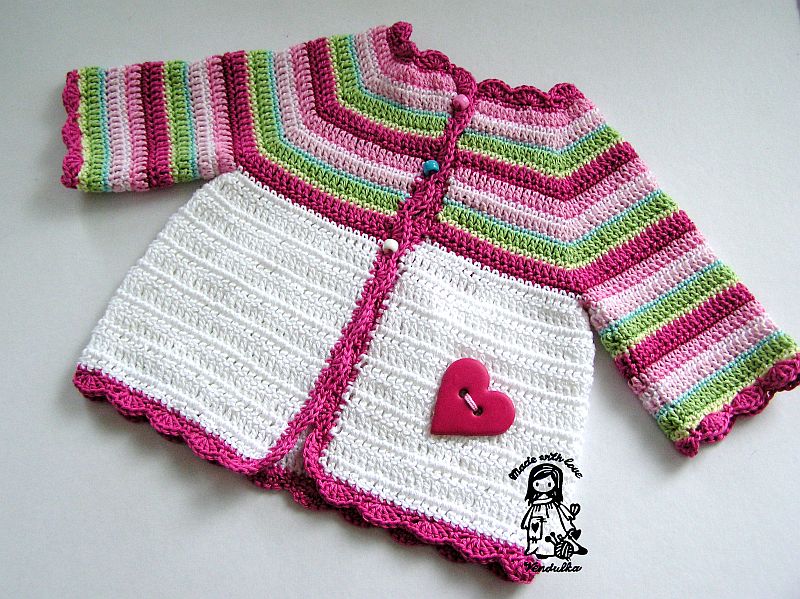Flower cardigan updated version February 2013 Magic with hook and