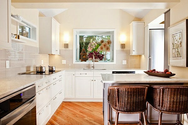 10 Estupendas fotos de cocinas pequeñas - Colores en Casa