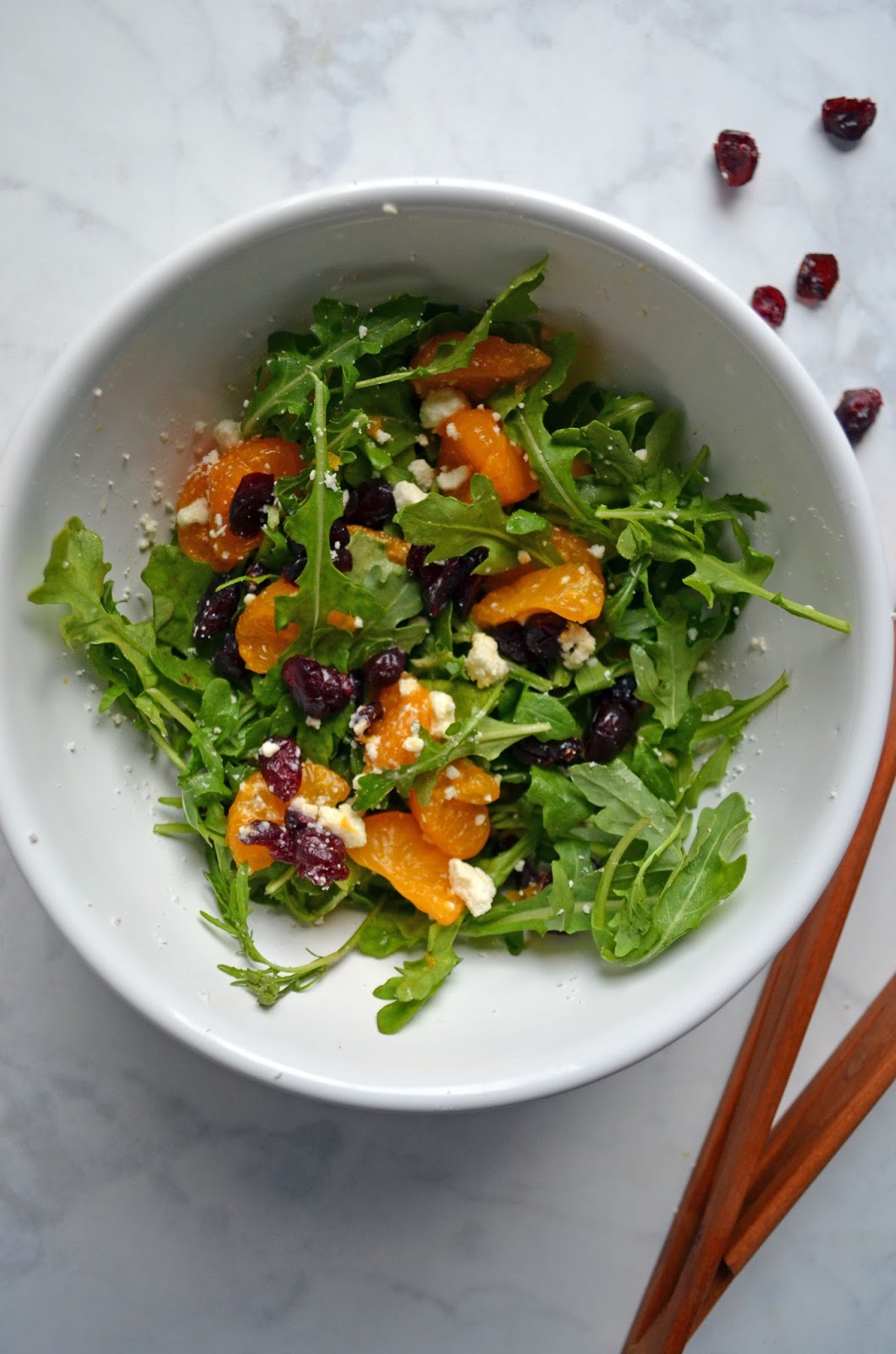 The Energetic Foodie Mandarin Orange Arugula Salad
