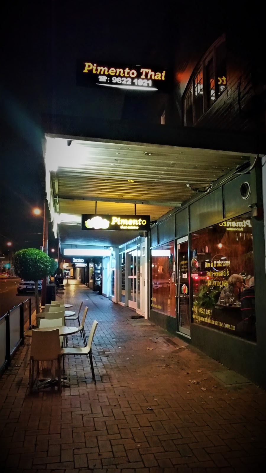 Pimento Thai Cuisine, Glen Iris