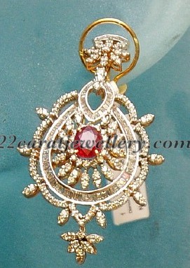 Diamond heavy earrings Clearance