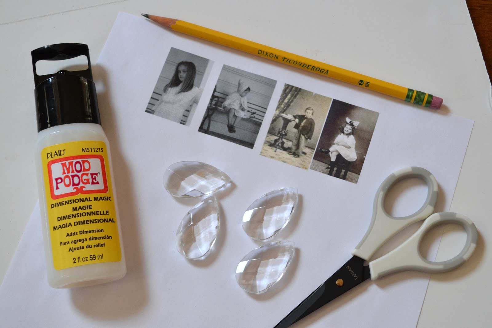 Crystal Pendant Family Photo Ornaments