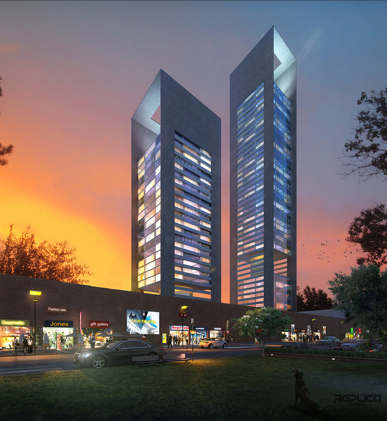 replica virtuals pvt ltd 3d architectural visualization company in