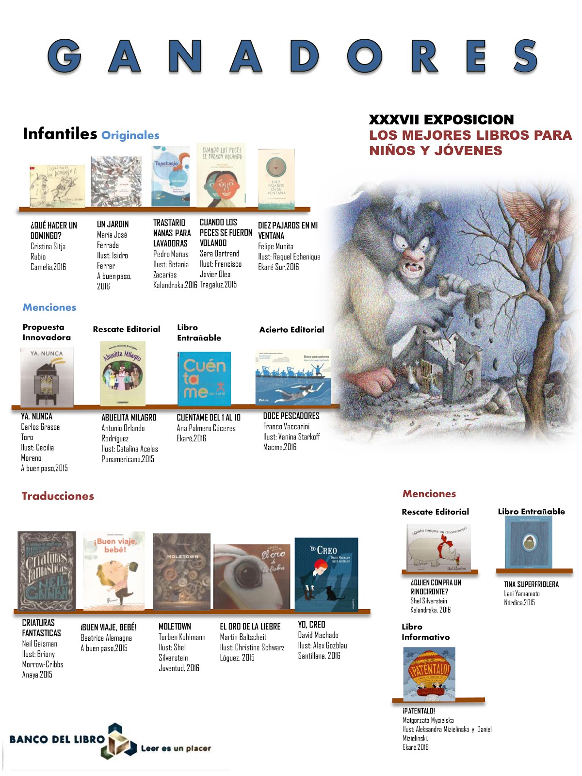 Los mejores libros para niños y jóvenes 2017 Leer es un placer