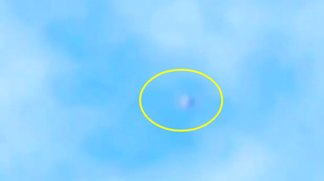 This is the UFO in it's different state, color and as it vanishes.
