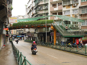 pedestrian bridge over Rua de Ferreira do Amaral in Macau