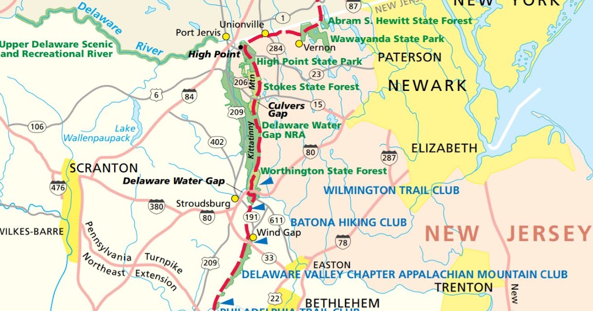 Endangered New Jersey Appalachian National Scenic Trail and New Jersey