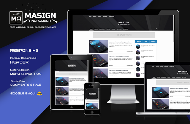 Masign View Premium Material Design Blogger Template 100% Gratis Masign View Premium Material Design Blogger Template 100% Gratis