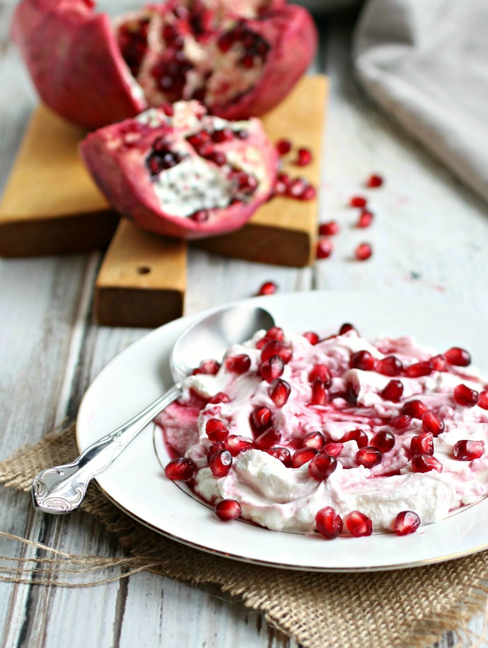 Labneh with Honey and Pomegranate
