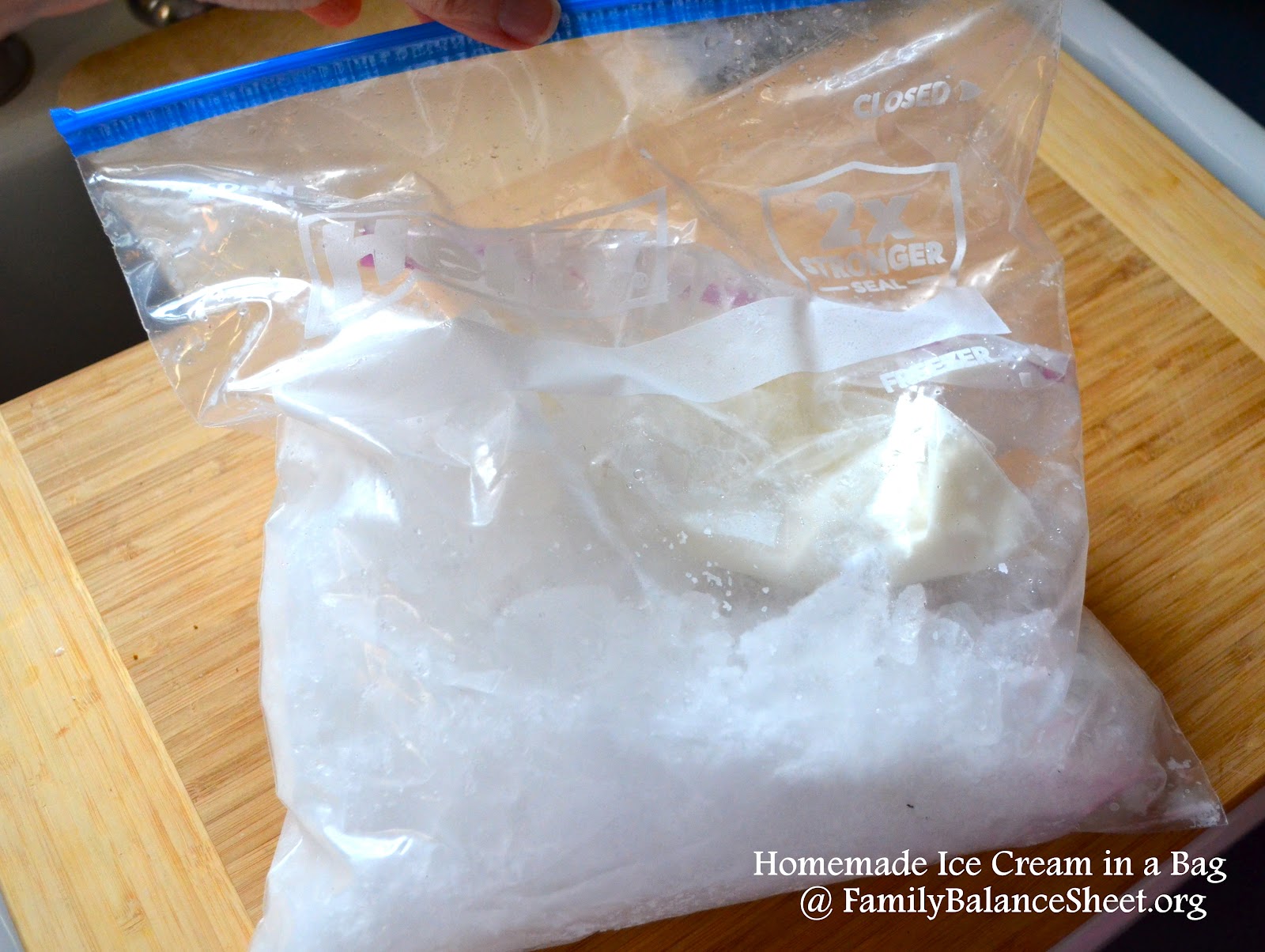 Homemade Ice Cream In A Bag Family Balance Sheet Homemade Ice Cream In A Bag