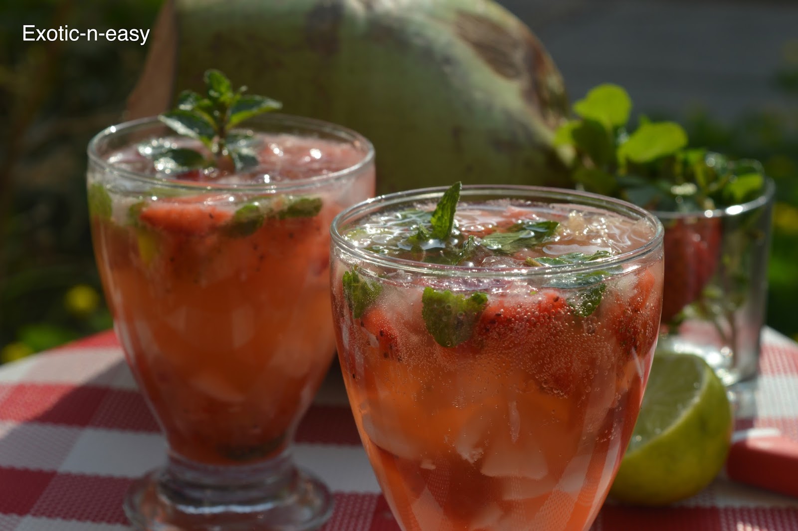 Strawberry Coconut Lemonade Exotic N Easy Cooking