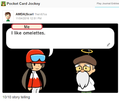 Pocket Card Jockey I like omelettes story cutscene