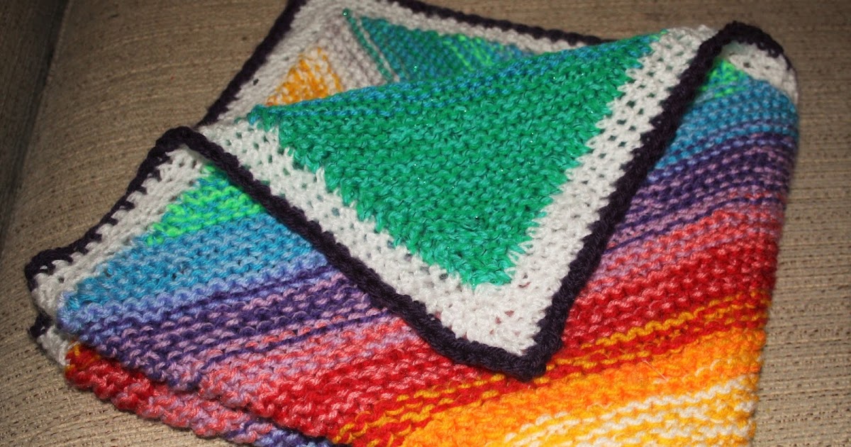 KnitWitsOwls Knitted Diagonal Baby Blanket How to!