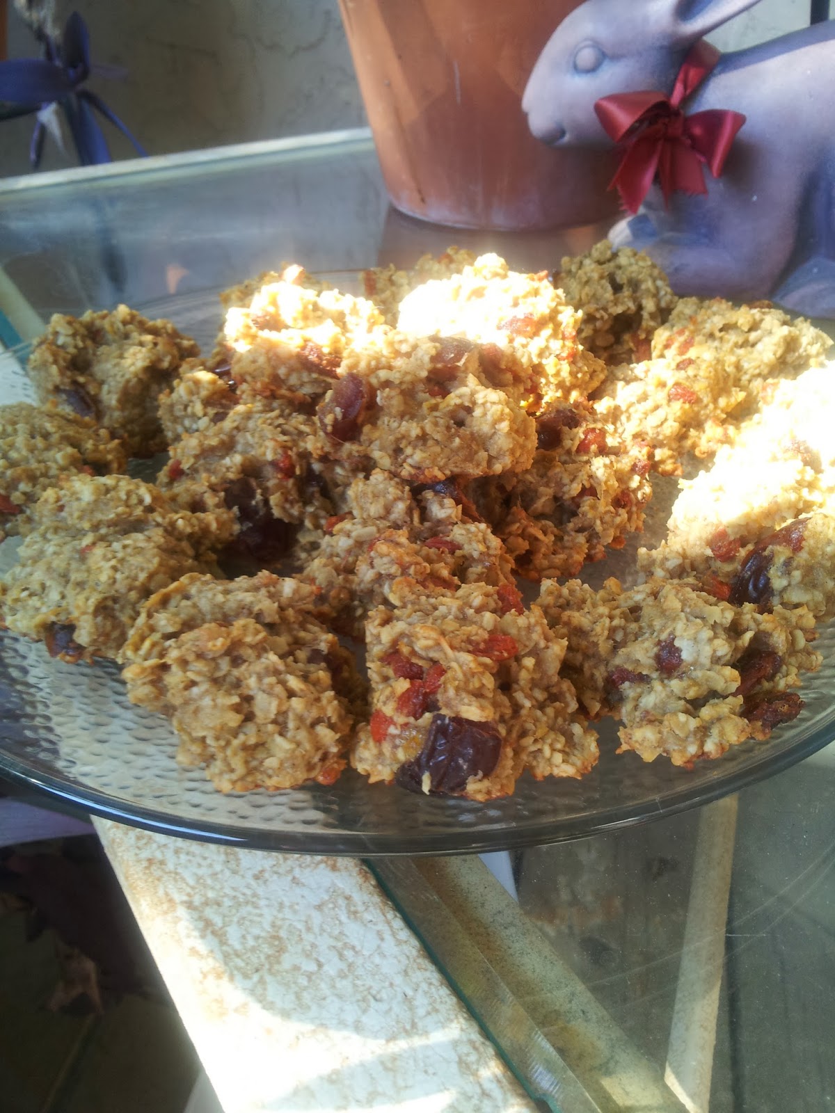 the compassionate vegan Banana Date Oatmeal Cookies