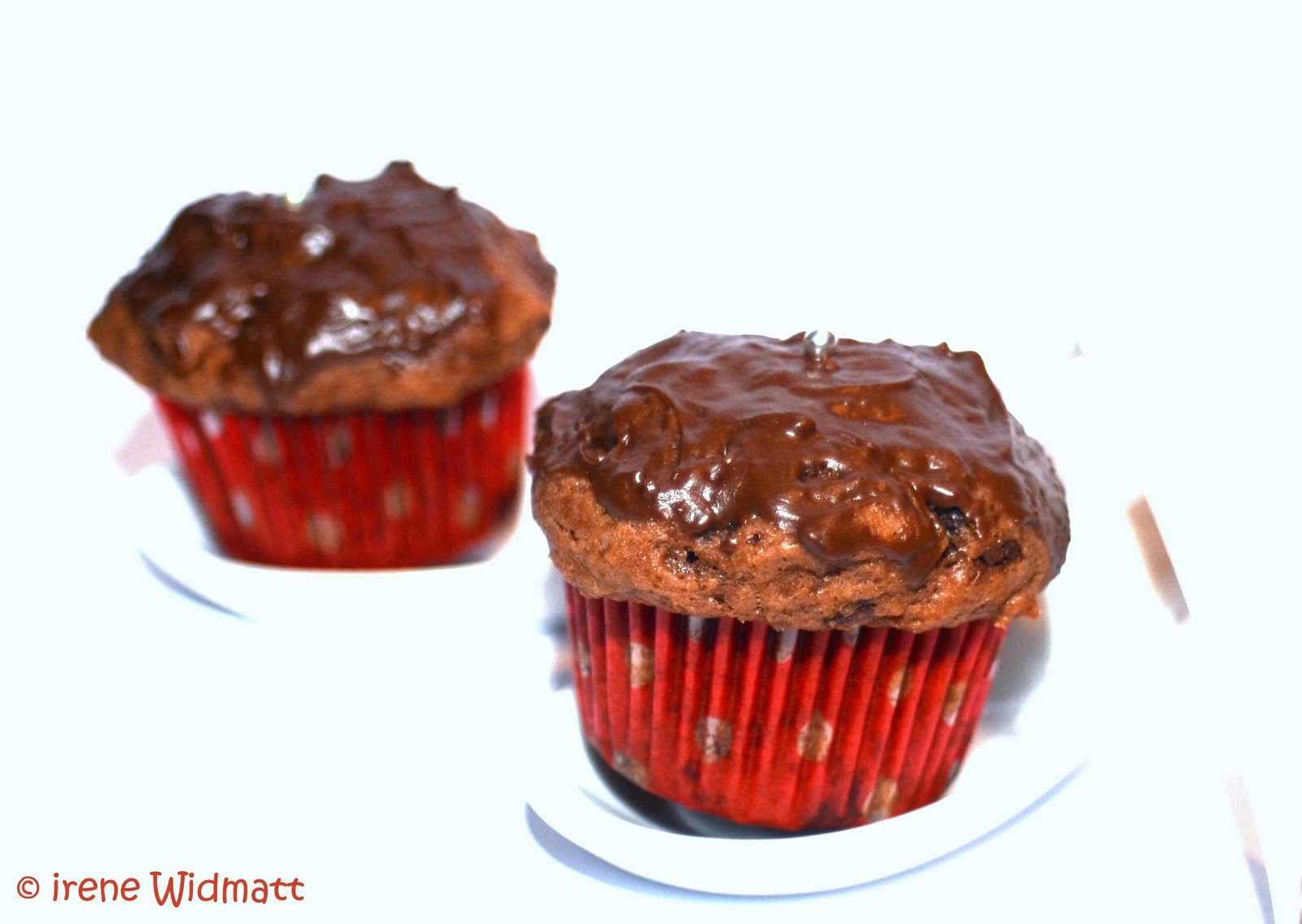 Mini Schokoladen Muffin mit Kirschen • widmatt