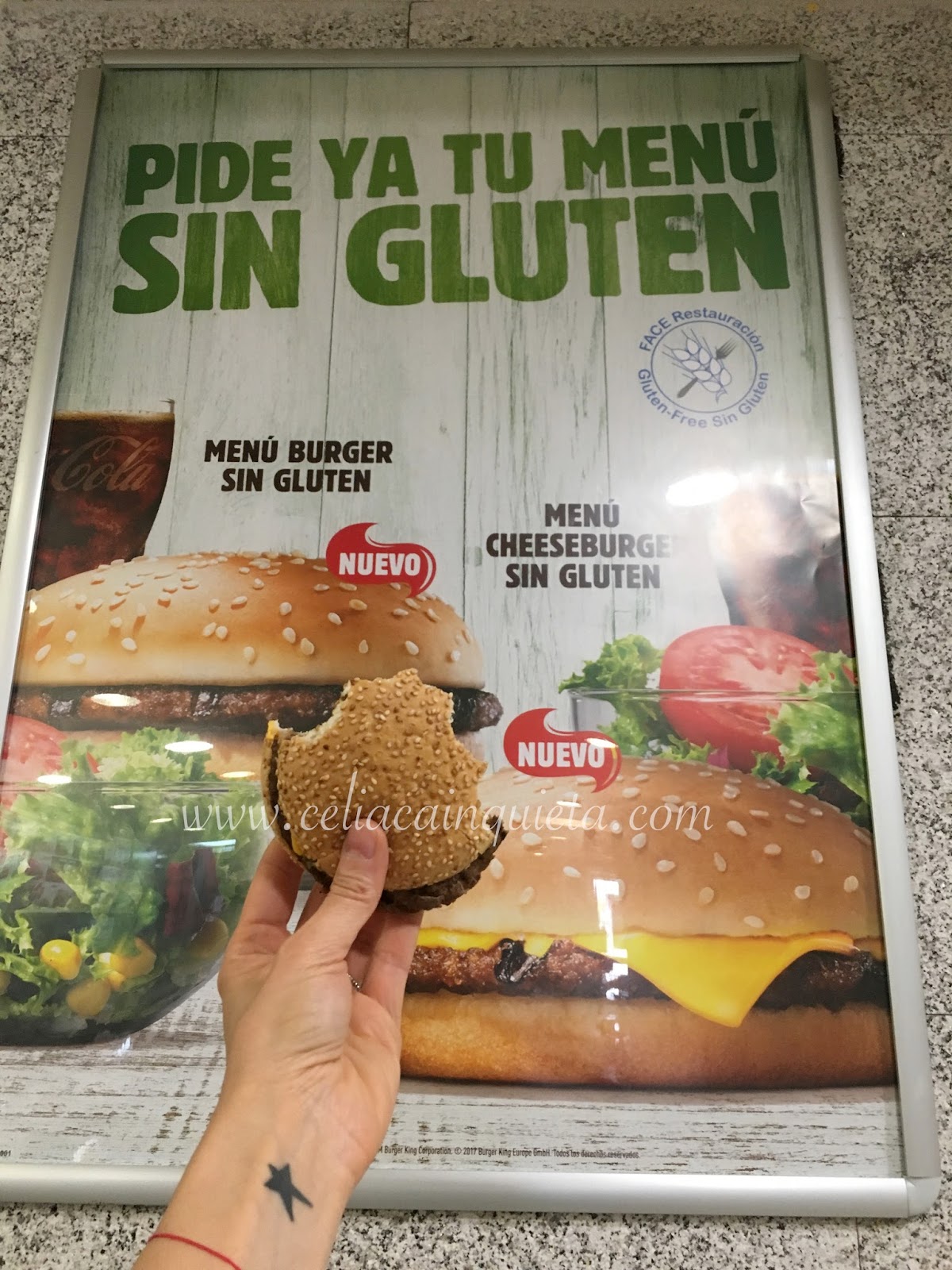 BURGER KING SIN GLUTEN (Mi experiencia negativa) CELIACA INQUIETA