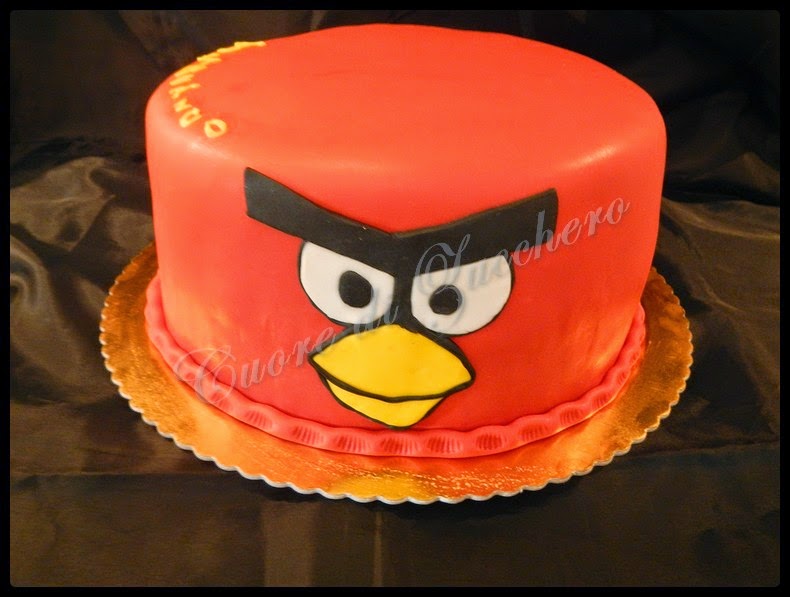 angry birds cake e biscotti