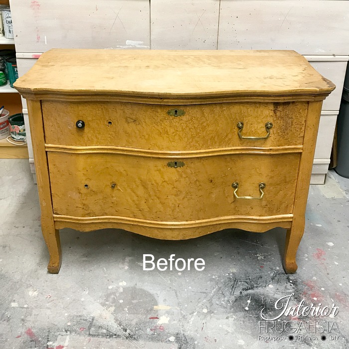 How One Napkin Transformed A Serpentine Dresser Interior Frugalista