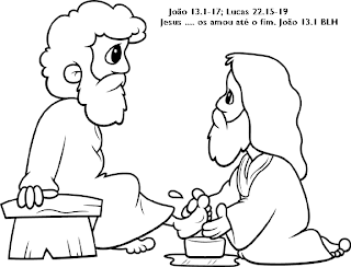 Resultado de imagem para jesus veio para servir desenhos para colorir