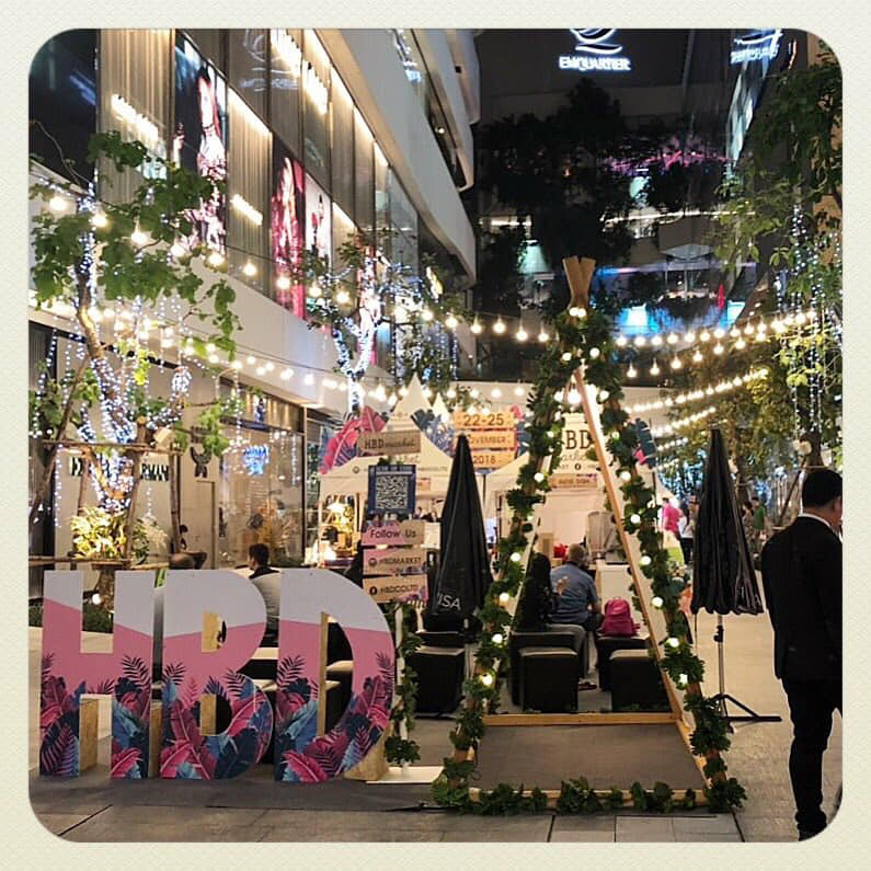 ตกแต่งสถานที่จัดงานอีเว้นท์ hbdmarket, Emquartier, เอ็มควอเทียร์, ไฟ