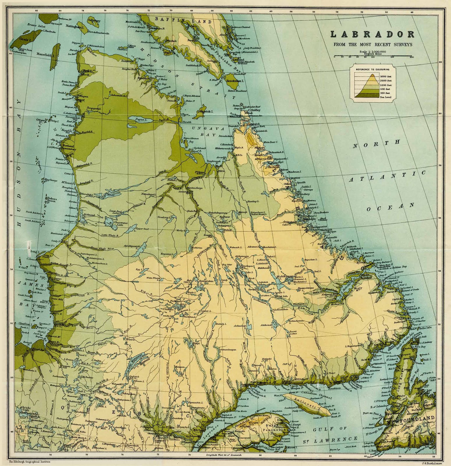 Map of Canada Regional City in the Wolrd Labrador Map Regional