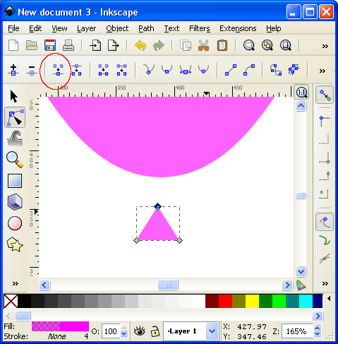 Making a simple balloon using Inkscape