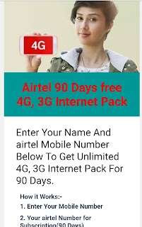 airtel.free-gprs.com offer free 4g,3g on airtel is fake