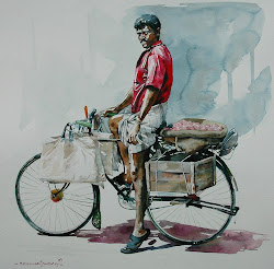 rajkumar sthabathy watercolor artist indian fine painting watercolour composition 1975 artodyssey1 might mental