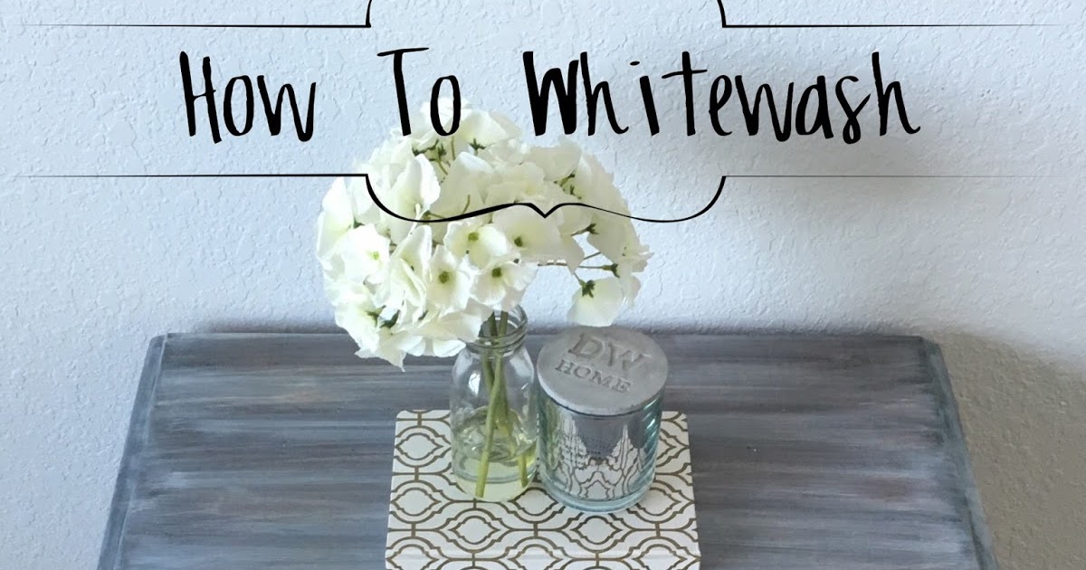 ShayRenovation How To White Wash A Nightstand Redo