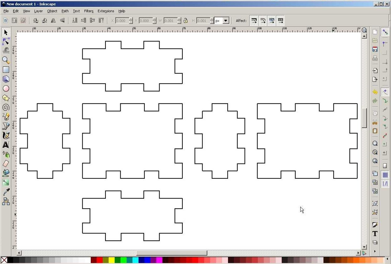 樹老師創客教育雜記 INKSCAPE 雷切卡榫盒子產生器