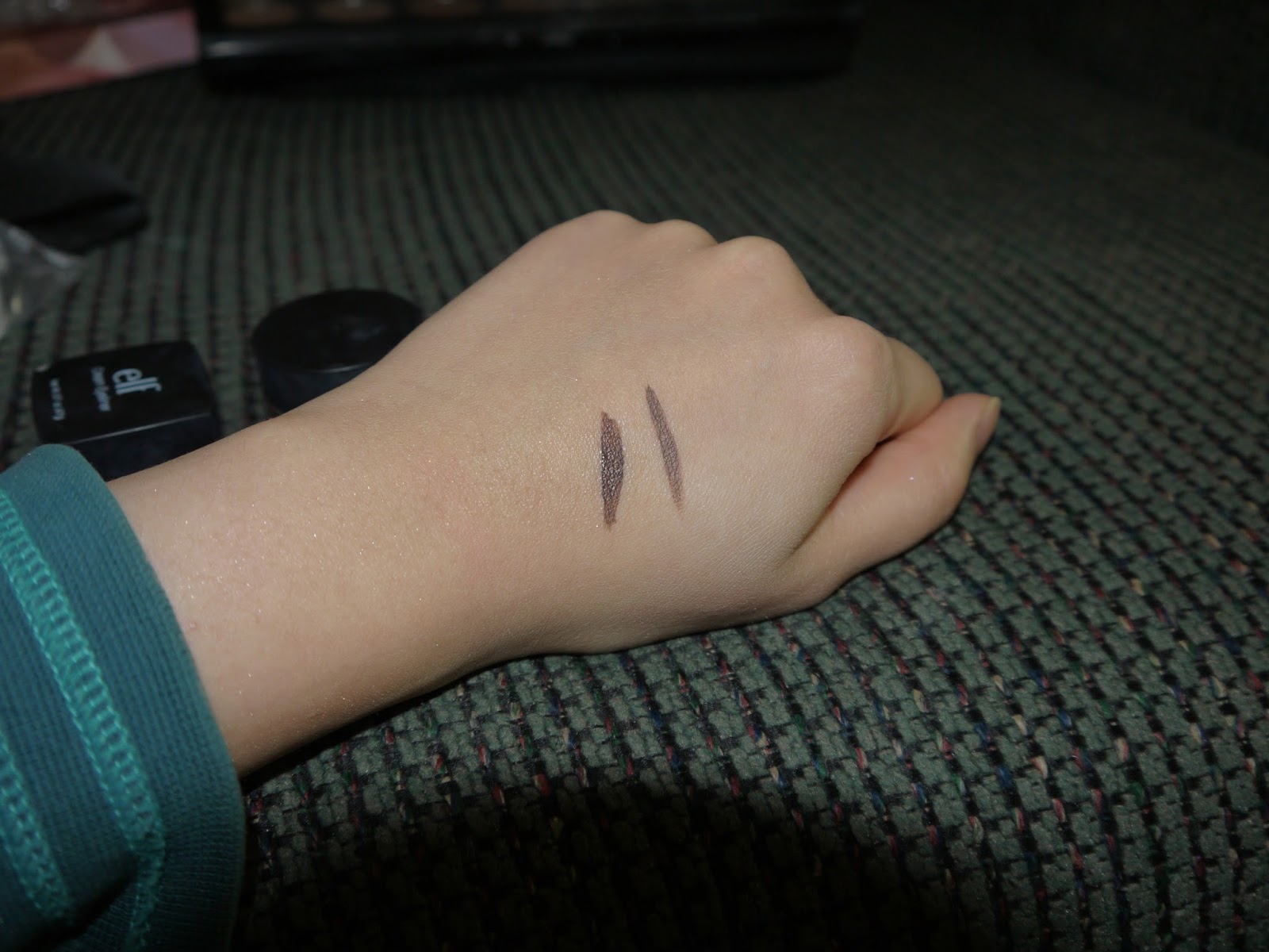 My Obsession Elf Lock On Liner and Brow Cream in Light brown swatch