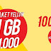 Cara daftar Paket Yellow Indosat 1GB Rp.1000