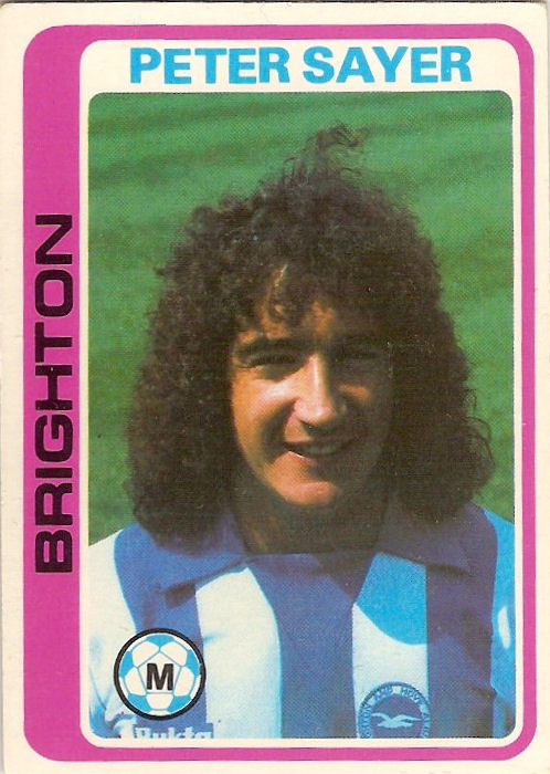 PALE BLUE BACK 1979 -#232- BOLTON TOPPS-FOOTBALL PETER REID