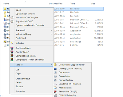 Cara Menambah Menu Baru Pada Send To