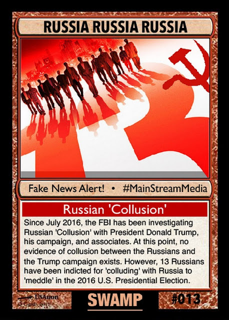 Collectable Q Anon Card Deck -- For the Avid Freedom Fighter! 13%2BRussia%2BRussia%2BRussia