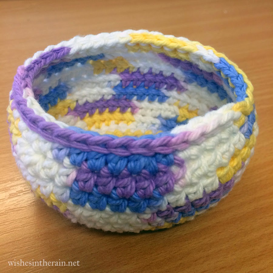 small crochet bowl