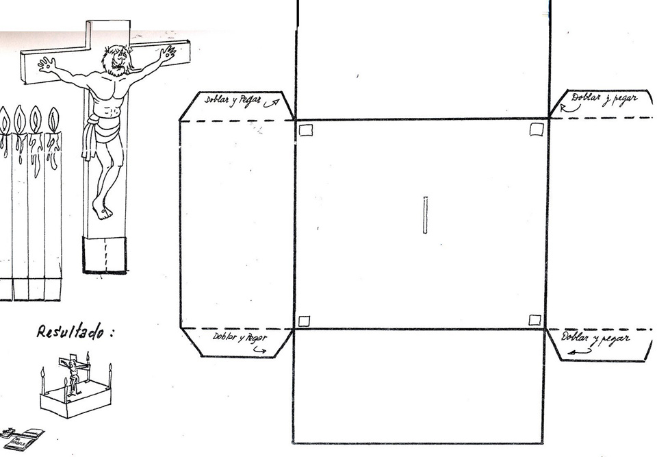 Maqueta de Jesús crucificado Maqueta de Jesús crucificado pasos