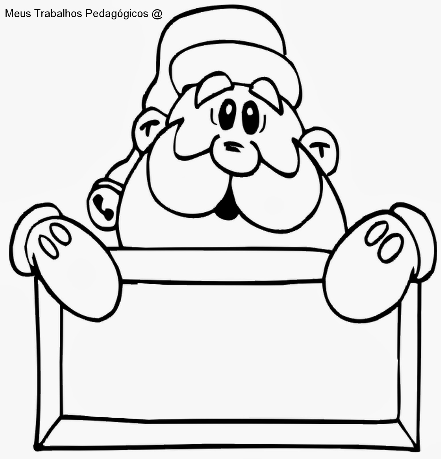 Meus Trabalhos Pedagógicos ®: Papai noel para colorir